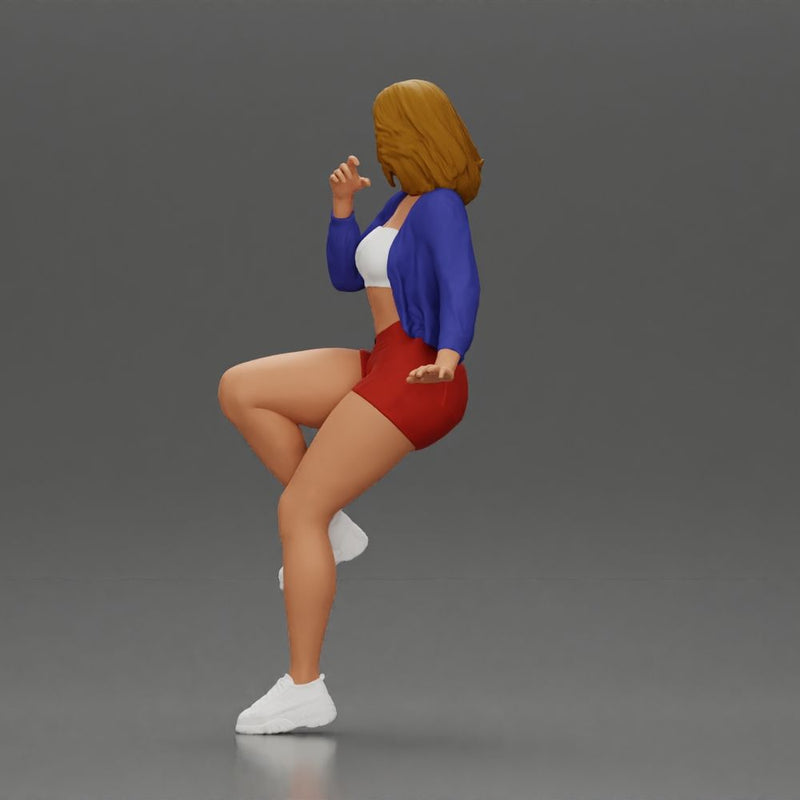 Confident woman sitting gracefully on a sleek modern sportbike - Only-Games