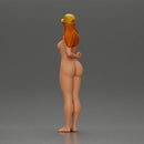 naked girl holding a phone on the beach and wearing a cap - Only-Games