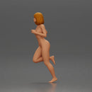 Naked Woman with short hair running - Only-Games
