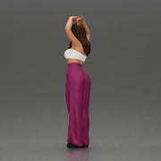 woman striking a heart-shaped pose with joyful energy - Only-Games