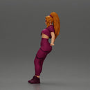 Confident woman in purple sportswear and sunglasses leaning on the car stylishly - Only-Games