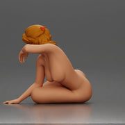naked woman resting calmly on the beach - Only-Games