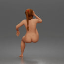 Naked woman Relaxed Morning Drinker Sitting