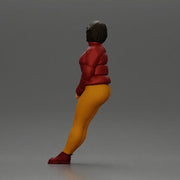 Woman leaning on the car wearing winter outfit and calm expression - Only-Games