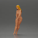 Naked Woman leaning on the car - Only-Games