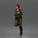 Running Sheriff In Field Uniform With Tactical Boots