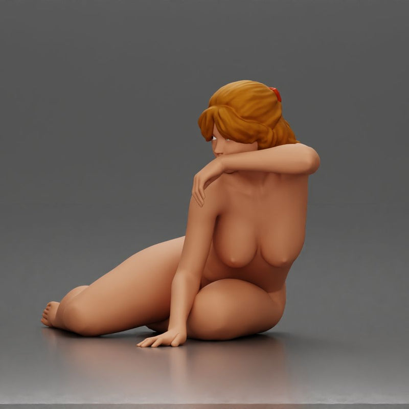 naked woman resting calmly on the beach - Only-Games