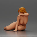 naked woman resting calmly on the beach - Only-Games