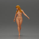 Naked Elegant woman gracefully walking with confidence and poise - Only-Games