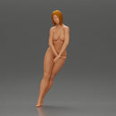 naked woman in short hair striking a pose - Only-Games
