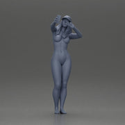 Naked Woman Taking a Selfie with Peace - Only-Games