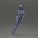 Naked Woman leaning on the car - Only-Games