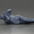 Man Lying on the Ground, Defending Himself from an Attack - Only-Games