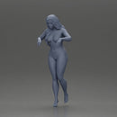 Naked woman standing on a balcony, gazing into the distance - Only-Games