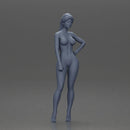 Naked Woman posing with hand on hip - Only-Games