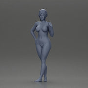 Naked woman posing barefoot - Only-Games