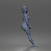 Naked woman standing barefoot - Only-Games