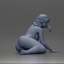 naked woman resting calmly on the beach - Only-Games