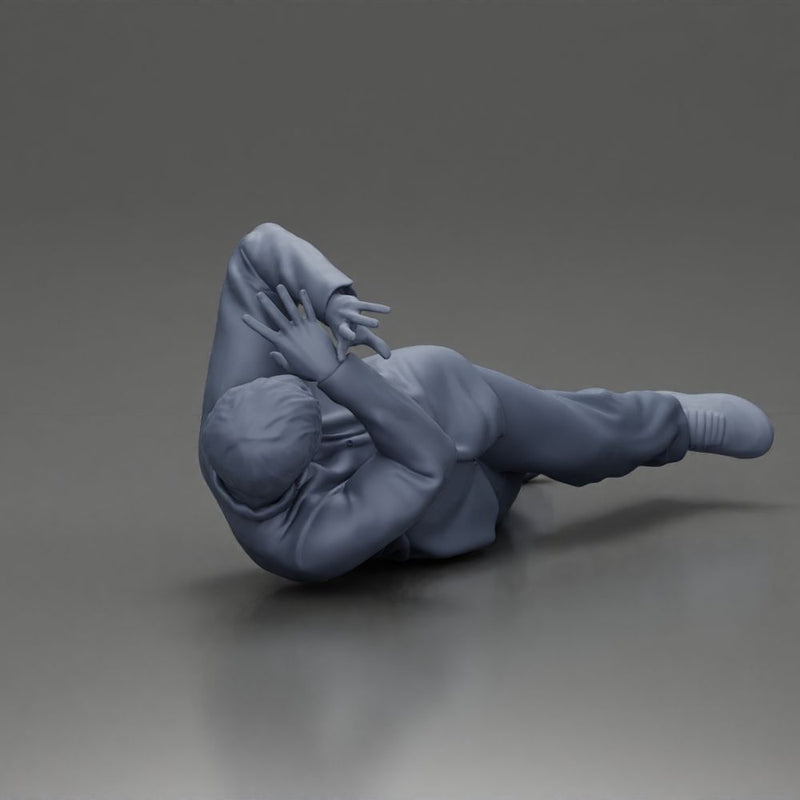 Man Lying on the Ground, Defending Himself from an Attack - Only-Games