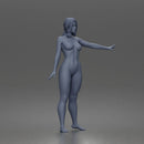 Naked Woman Posing With Arm Extended 1-24