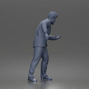 Standing Holding Partner Waist Suit Jacket Trousers Dress Shoes Tie - Only-Games
