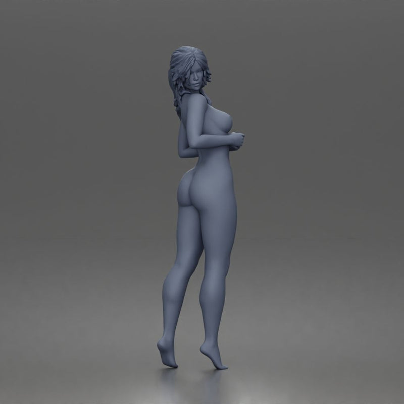 naked confidente Woman Posing