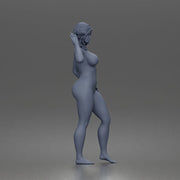 Naked Standing Woman Waving Hand - Only-Games