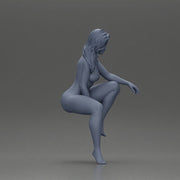 Naked dancer sitting stylishly on parked car - Only-Games