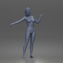 Naked Confident Woman Posing Gracefully