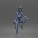naked Woman Sitting Confidently