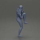 Naked Preparing for a Baseball Play with a Quick Leg Lift - Only-Games