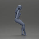 Naked Stylish woman sitting casually - Only-Games