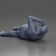 Man Lying on the Ground, Defending Himself from an Attack - Only-Games