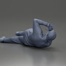 Man Lying on the Ground, Defending Himself from an Attack - Only-Games