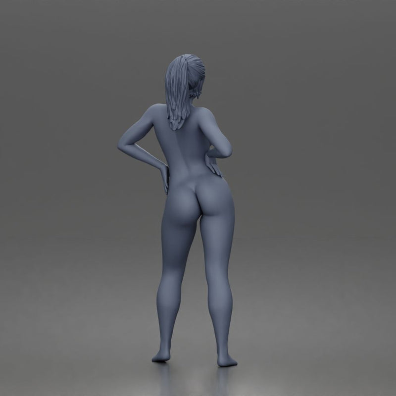 Naked Woman Posing with Hands on Hips