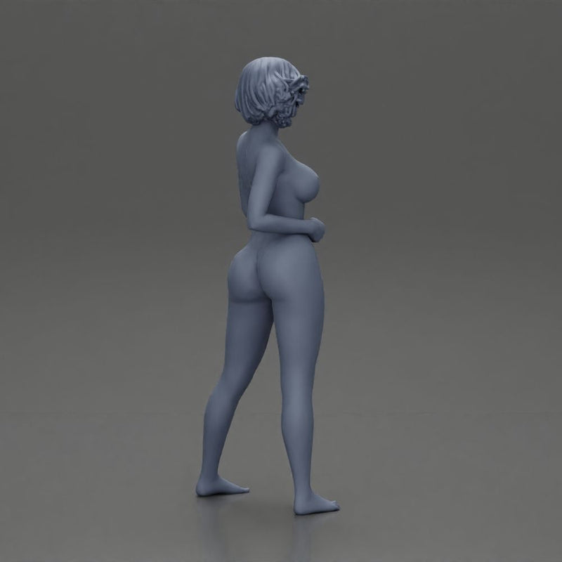 Naked Woman Striking Confident Pose - Only-Games