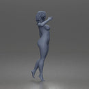 naked Woman Walking Confidently