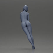 naked woman in short hair striking a pose - Only-Games