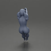 naked Girl in Enjoying a Fun Swinging Adventure on Tire - Only-Games
