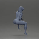 Naked dancer sitting stylishly on parked car - Only-Games