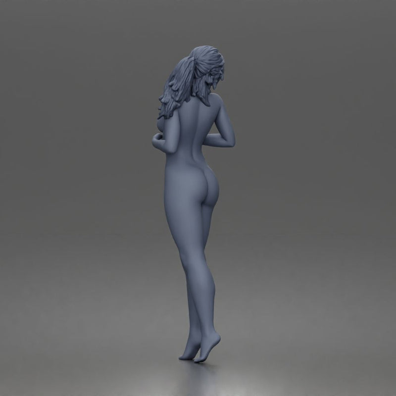 naked confidente Woman Posing