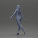 Naked Elegant woman gracefully walking with confidence and poise - Only-Games
