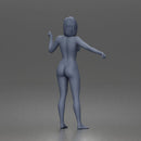 Naked Confident Woman Posing Gracefully