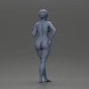 Naked woman posing barefoot - Only-Games