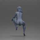 Naked dancer sitting stylishly on parked car - Only-Games