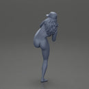 Naked Preparing for a Baseball Play with a Quick Leg Lift - Only-Games