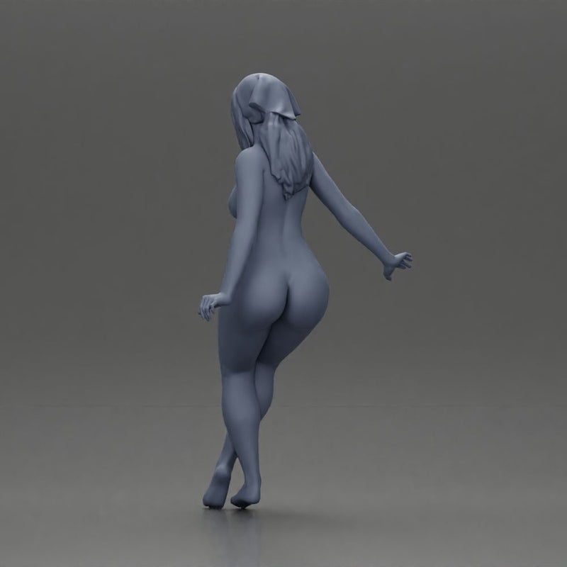 Naked Stylish woman sitting casually - Only-Games