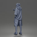 Standing Pointing In Baggy Tee Shorts Long Socks Sneakers Beanie