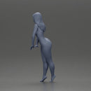 Naked Woman leaning on the car - Only-Games