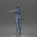 Naked Woman Posing With Arm Extended 1-24